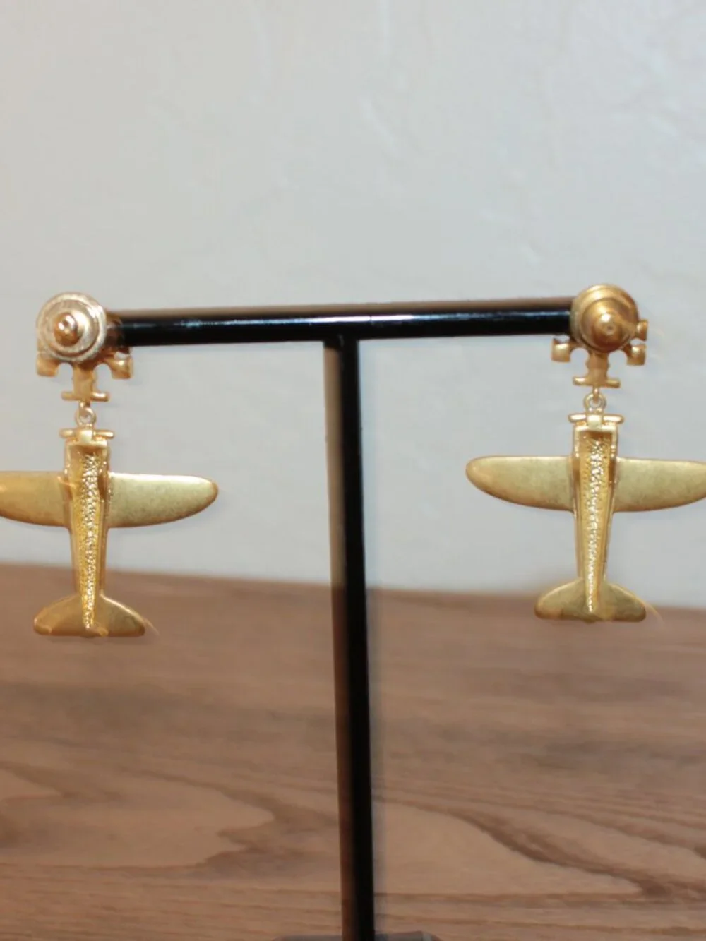 Tory Burch Gold Airplane Drop Earrings NWT